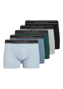 Jack & Jones JACK & JONES, Hommes Boxers 'JACKyle', opal / gris clair / &eacute;meraude / noir