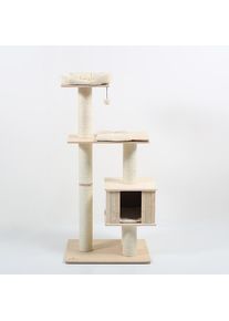 Natural Paradise Kratzbaum Nolana creme für Katzen