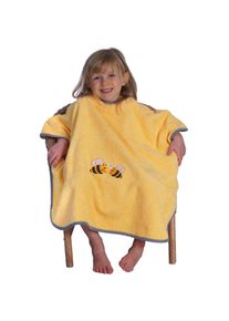Wörner Wörner , Badeponcho »Bienen«, 1 Stk. maschinenwaschbar, trocknergeeignet , gelb , flauschige Frottierware