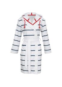 Carl Ross, Unisexbademantel &raquo;560310&laquo; 1 Stk., wei&szlig;, night blau, Baumwoll-Mix