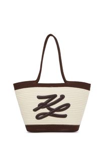 K by KARL LAGERFELD Karl Lagerfeld Strandtasche Damen Gr&ouml;&szlig;e One Size elfenbein / dunkelbraun