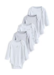 next, Garçons Barboteuse / body, gris / gris chiné / blanc