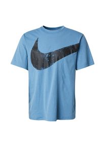 Nike Sportshirt 'Hyverse Swoosh' Herren, blau / schwarz, Größe M