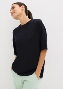 Oversized Sport-Shirt mit Baumwolle schnelltrocknend in schwarz, Grösse 56/58 (3XL), bonprix