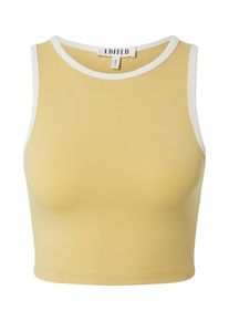 EDITED Top 'Lenni' Damen, gelb / weiß, Größe XL