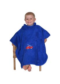 Wörner Wörner , Kinder , Badeponcho »Feuerwehr royalblau«, maschinenwaschbar, trocknergeeignet , blau , flauschige Frottierware