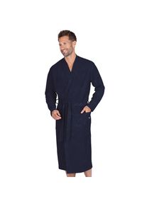 TRIGEMA , Damen , Bademantel &raquo;Leichter Bade-/Hausmantel&laquo; 1 Stk. , blau , Frottee-Qualit&auml;t