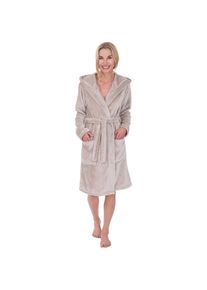 WEWO-Fashion Wewo Fashion, Wewo fashion Unisexbademantel &raquo;6600, ideal f&uuml;r Sauna & Spa, Hotelbademantel, Morgenmantel&laquo; 1 Stk. un&uuml;bertroffen kuschelig, stone, 