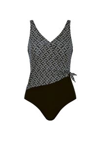 Naturana, Unisex, Badeanzug &raquo;Beautiful Beaches&laquo; integrierte Cups, figurbetonend, mit Muster, elastisch, bequem, schwarz gemustert, 44, Cup E, 