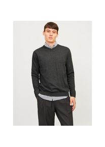 Jack & Jones Jack & Jones, Herren, V-Ausschnitt-Pullover &raquo;JJEBASIC mit V-Ausschnitt, ideal f&uuml;r Herbst und Alltag&laquo; unifarben, modisch, slim fit, Baumwolle, V-