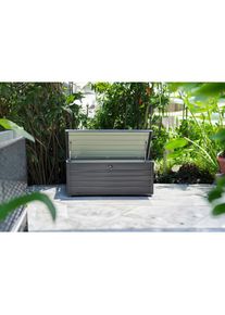 Kissenbox , Anthrazit , Metall , 1 F&auml;cher , 165x70x62 cm , Deckel, absperrbar , Gartenzubeh&ouml;r, Gartenboxen