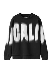 name it Sweatshirt 'NKMTroy' Jungen Gr&ouml;&szlig;e 134/140 schwarz / wei&szlig;