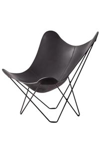 cuero Pampa Mariposa Butterfly Chair Sessel Graphit / Gestell schwarz Cureo