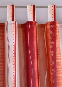 Rideau Mexico en orange145Hauteur pattes comprisesx140 cm, Couleur/Motif: terre cuite, bonprix