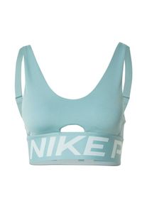 Nike Sport-BH 'INDY PLUNGE' Damen, pastellgr&uuml;n / wei&szlig;, Gr&ouml;&szlig;e M