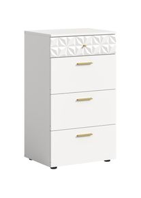 Inosign , Jugendliche , Kommode »Schubladenkommode mit 4 Schubkästen & Ornamentabsetzung« Flur, Diele, Flurschrank, Schrank, Mehrzweckschrank,...