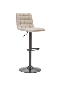 Livetastic Barhocker , Schwarz, Cappuccino , Metall, Textil , Füllung: Schaumstoff , Drehteller , 42x109.5x52 cm , Sitzfläche 360° drehbar ,