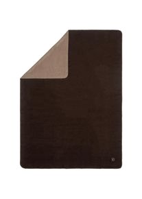 Dieter Knoll Collection Dieter Knoll Wohndecke , Braun, Taupe , Textil , Abstraktes , 150x200 cm , Double face, atmungsaktiv , Heimtextilien, Wohntextilien, Decken,