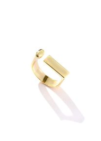 SOHI Ring 'Quinn Ma' Damen, gold, Größe 50/60