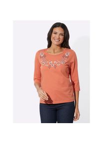 Classic Basics , 3/4-Arm-Shirt »3/4-Arm-Shirt«, 1 Stk. , orange , platzierter Blüten-Druck