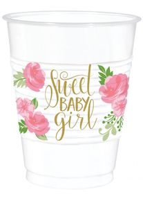 Amscan 25 gobelets Sweet Baby Girl 473 ml