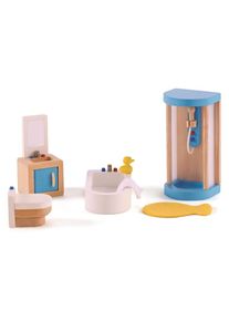 HAPE, Puppenm&ouml;bel &raquo;Familienbad 7tlg.&laquo;, blau, Einheitsgr&ouml;&szlig;e, Puppenm&ouml;bel