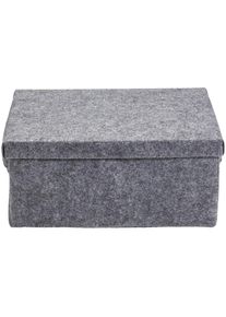Aufbewahrungsbox »Stone 31 x 21 x 14 cm, Grau« , grau , DIAQUA