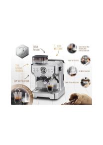 TRISA, Siebtr&auml;germaschine &raquo;Barista Plus&laquo;, silberfarben, Einheitsgr&ouml;&szlig;e, Siebtr&auml;germaschine