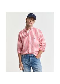 Gant , Langarmhemd »REG COTTON/LINEN STRIPED SHIRT«, Streifen, luftig, Leinen , rot , S , Gestreiftes Hemd von Gant