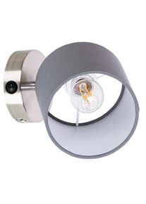 Globo Atlanta Wandleuchte Nickel-Matt, 1-flammig