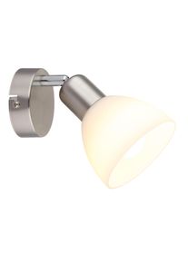 Globo Malte Wandleuchte Nickel-Matt, 1-flammig