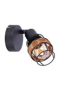 Globo Malik Wandleuchte Schwarz, 1-flammig