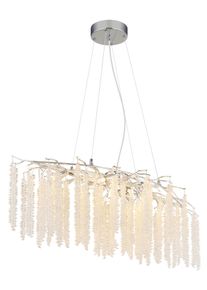 Globo Laverne Kronleuchter Chrom, 9-flammig