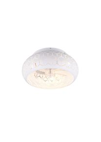 REALITY Bidar Deckenventilator mit Beleuchtung Wei&szlig;, 3-flammig, Fernbedienung