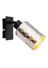 Globo Alonso Wandleuchte Schwarz, 1-flammig