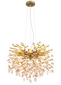 Globo Queena Kronleuchter Gold, 8-flammig