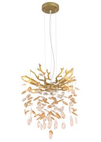 Globo Queena Kronleuchter Gold, 4-flammig