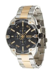 Diesel, Hommes Montre &agrave; affichage analogique, or / noir / argent