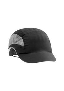 JSP&reg; JSP Black Short Peaked Bump Cap, HDPE Protective Material - AAF000-001-100