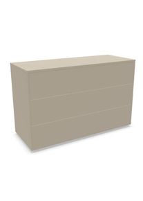 M&uuml;llerm&ouml;bel Aventa Sideboard M&uuml;ller M&ouml;belwerkst&auml;tten Vorzugskombination 12 Melamin steingrau / Kunststoffgleiter