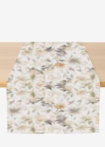 Tischläufer mit Tannenzweig Druck in weiss, 40x140 cm, bonprix