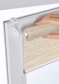 Sichtschutzrollo in Bambus Optik in beige, 150x60 cm, bonprix