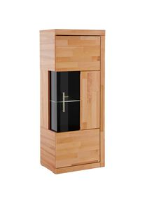 Home Affaire , Damen , Vitrine »RIBE75, 1Glasboden variabel, dunkles gehärtetes Glas, Trendfarbe« Massivholz, Holzwerkstoff,dunkles gehärtetes...