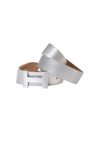 Silbergift , Koppelgürtel mit dekorativer, grafischer Schliesse , silberfarben