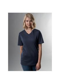 TRIGEMA, Unisex, T-Shirt &raquo;TRIGEMA V-Shirt DELUXE Baumwolle&laquo; 1 Stk., navy, XL, DELUXE-Single-Jersey