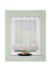 Raffrollo »SAVIO« mit Schlaufen freihängend , grau , Home Wohnideen , Obermaterial: 100% Polyester