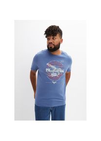 bonprix , Damen , T-Shirt »T-Shirt aus reiner Baumwolle« T-Shirt aus reiner Baumwolle , blau , T-Shirt mit Kurzarm für einen lässigen Look