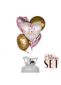 Magical Princess Birthday Ballonbouquet-Set mit Heliumbehälter