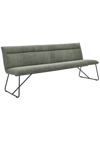 Johann Jakob Sitzbank , Waldgr&uuml;n , Metall , 180x88x66 cm , erweiterbar, mit R&uuml;ckenlehne , Esszimmer, B&auml;nke, Sitzb&auml;nke