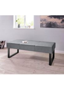 Home Affaire , Sitzbank »Oliver« , grau , Sitz gepolstert